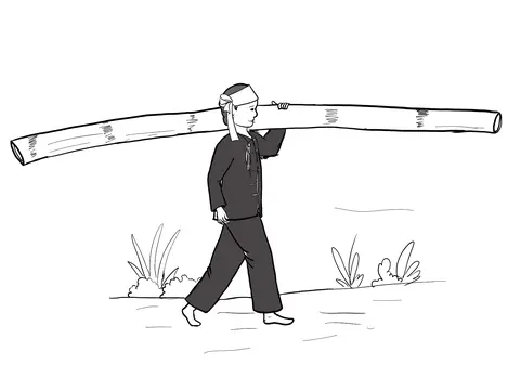 ဝါးထမ်းလာပုံ