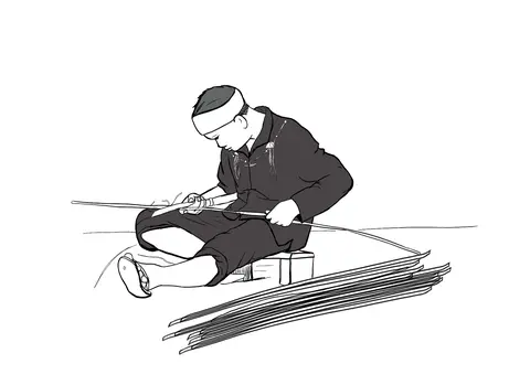 သစ်မြစ်လွာနေပုံ